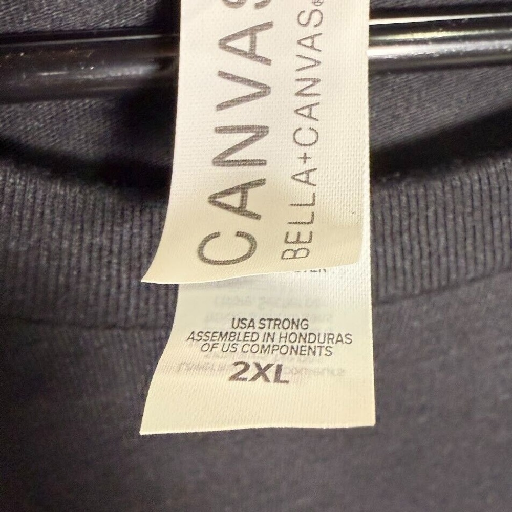 Bella + Canvas Size 2XL Black Gangster of Love Graphic T-Shirt - Picture 5 of 6